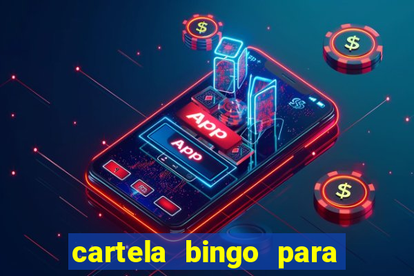 cartela bingo para cha de cozinha imprimir gratis